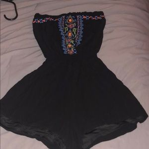 Black romper and or swimsuit coverup